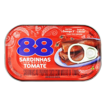 SARDINHA OLEO 88 MOLHO DE TOMATE