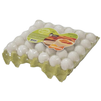 CARTELA DE OVOS BRANCOS NATUROVOS C/30
