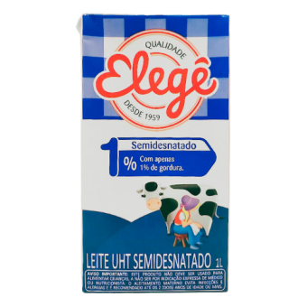 LEITE ELEGE SEMIDESNATADO 1L