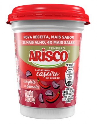 TEMPERO ARISCO COMPLETO C/PIMENTA 300G