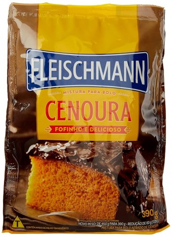 MISTURA PARA BOLO FLEISCHMANN CENOURA 390G