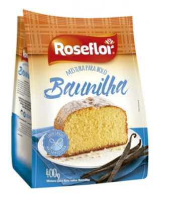 MISTURA PARA BOLO ROSEFLOR BAUNILHA 400G