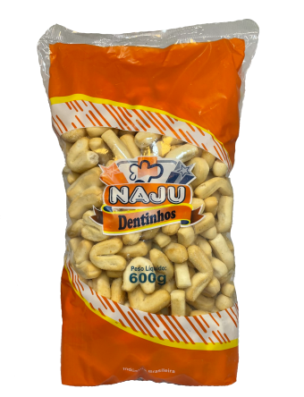BISCOITO SALGADO NAJU DENTINHOS 600G