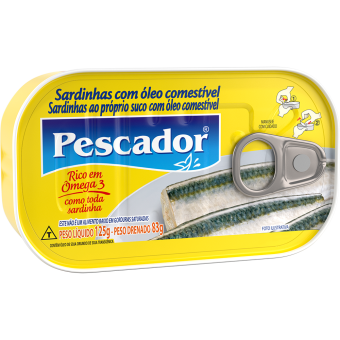 SARDINHA PESCADOR OLEO 125G