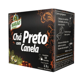 CHA BARAO PRETO C/CANELA 13G