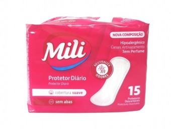 ABSORVENTE PROTETOR DIARIO MILI C/ 15