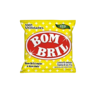 LA DE ACO BOMBRIL C/6 45G