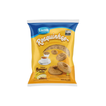 BISCOITO LUANITOS ROSCA BANANA C/CANELA 300G