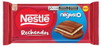 BARRA DE CHOCOLATE NESTLE NEGRESCO RECHEADA 90G