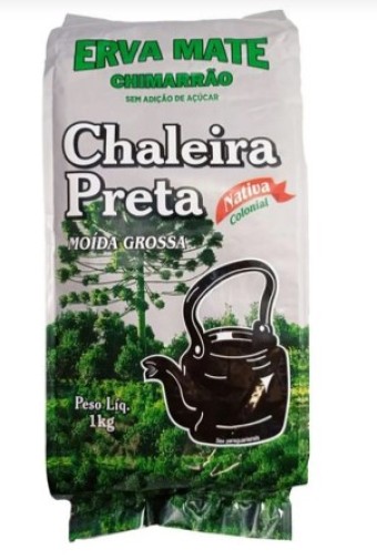 ERVA MATE CHALEIRA PRETA NATIVA 500G