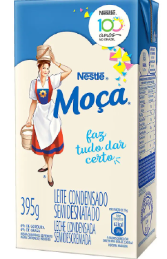 LEITE CONDENSADO SEMIDESNATADO MOÇA 395G