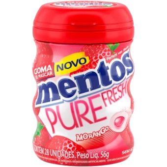 MENTOS GOMA  MORANGO 28UN 