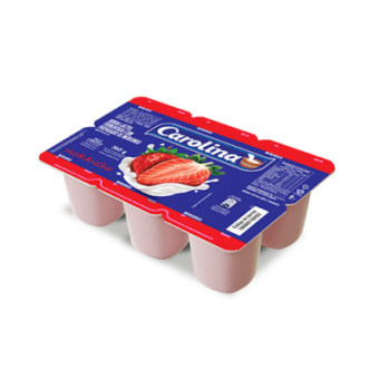 BEBIDA LACTEA CAROLINA MORANGO BANDEJA 510G