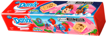 BISCOITO DANIX QUAD MORANGO 130G