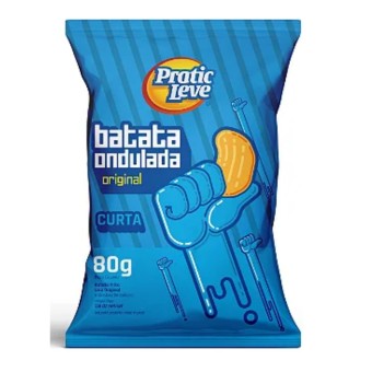 BATATA ONDULADA NATURAL PRATIC LEVE 80G