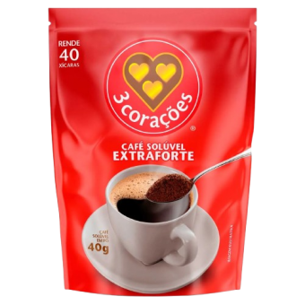 CAFE SOLUVEL 3 CORACOES PO EXTRAFORTE 40G