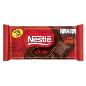 CHOCOLATE EM BARRA NESTLE MEIO AMARGO 80G