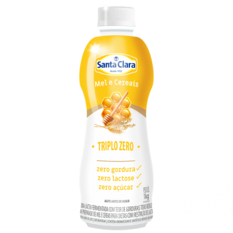 BEBIDA LACTEA SANTA CLARA TRIPLO ZERO MEL E CEREAIS 1KG