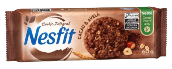 NESFIT COOKIE CACAU E AVELA 60G