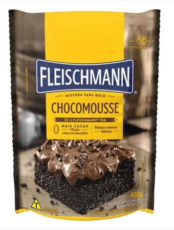MISTURA DE BOLO FLEISCHMANN CHOCOMOUSSE 400G