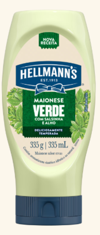 MAIONESE HELLMANNS SQZ 335G VERDE