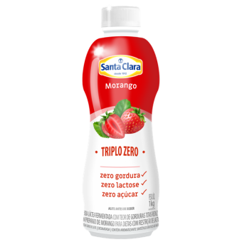 BEBIDA LACTEA SANTA CLARA TRIPLO ZERO MORANGO 1KG