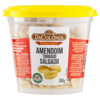POTE AMENDOIM TORRADO E SALGADO 200G COLONIA