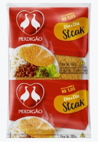 BIFE EMPANADO PERDIGÃO STEAK FRANGO 100G