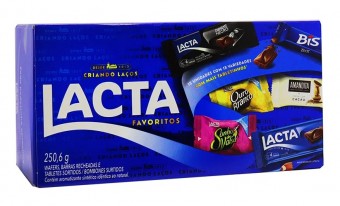 CAIXA DE BOMBOM LACTA 250,6G
