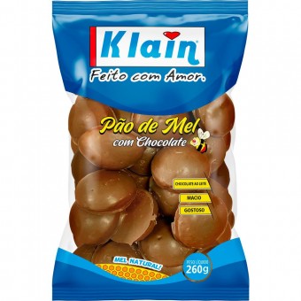 BISCOITO KLAIN PAO DE MEL CHOCOLATE AO LEITE 260G