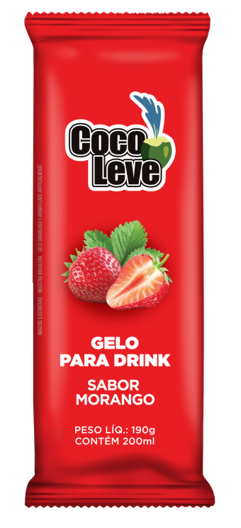 GELO SABORIZADO MORANGO COCO LEVE 190G