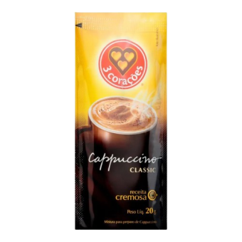 CAFE CAPPUCCINO 3 CORACOES SACHE 20G
