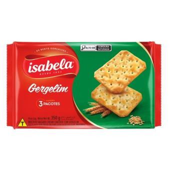 BISCOITO ISABELA CRACKER GERGELIM 350G