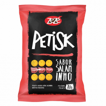BISCOITO ZEZE PETISK  SALAMINHO 80 GR