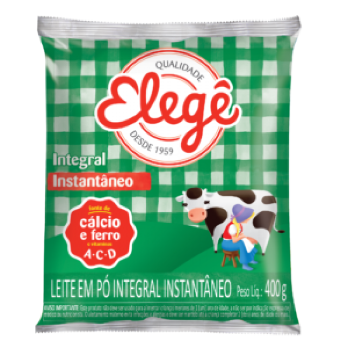LEITE EM PO ELEGE INTEGRAL SACHE 400G