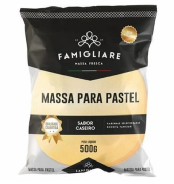 MASSA DE PASTEL DISCO GRANDE 500GR - FAMIGLIARE