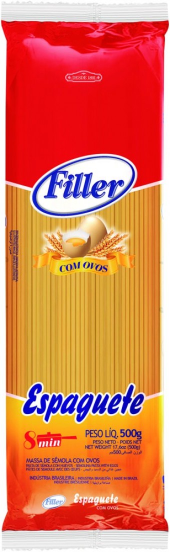MASSA FILLER ESPAGUETE C/ OVOS 500G