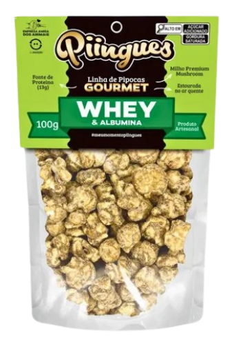 PIPOCA PIINGUES WHEY + ALBUMINA 100G