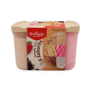 SORVETE TRIVIALY 6 SABORES 2L