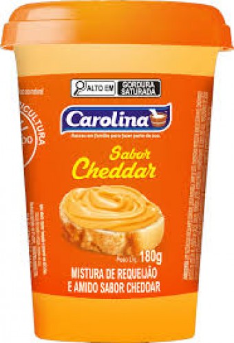 MISTURA REQUEIJAO CAROLINA SABOR CHEDDAR POTE 180G