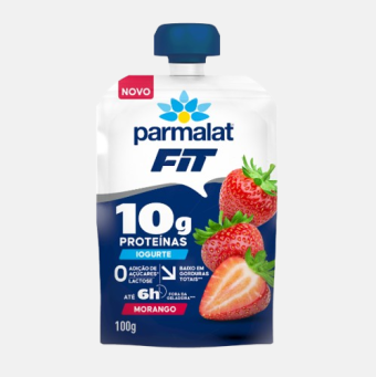 IOGURTE POUCH PARMALAT FIT MORANGO 100G