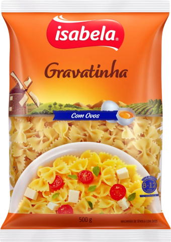 MASSA ISABELA GRAVATINHA C/ OVO 500G