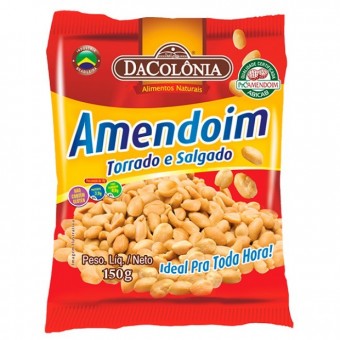 AMENDOIM TORRADO E SALGADO COLÔNIA 150G