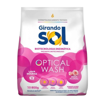 SABAO EM PO GIRANDO SOL ROSA FLORAL 800G