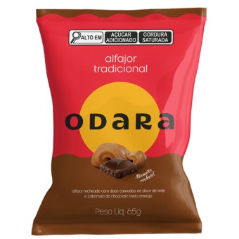 ALFAJOR PRETO ODARA 65G