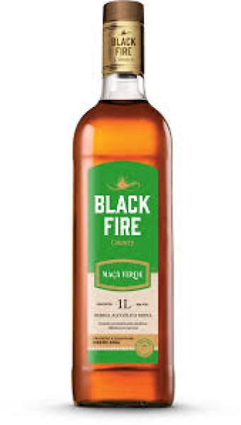BEBIDAS WHISKY BLACK FIRE MACA VERDE 1L