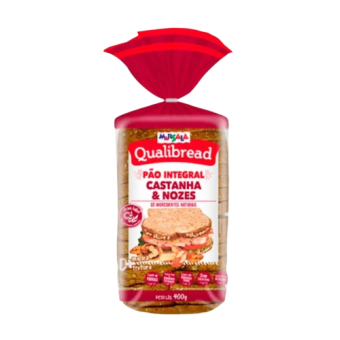 PAO CASTANHA E NOZES QUALIBREAD 400G