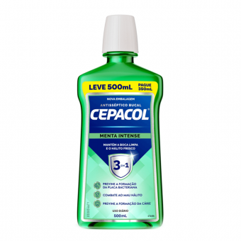 ENXAGUANTE BUCAL CEPACOL MENTA 500+250ML