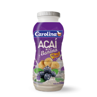 IOGURTE CAROLINA ACAI C/ BANANA 150G