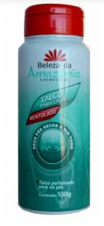TALCO PARA OS PÉS BELEZA DA AMAZONIA 100G